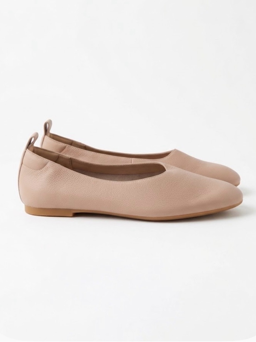 Everlane The Italian Leather Day Glove Flats Pale Pink – Size 7 NWOB